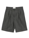 Eric Bompard pleated side-pockets shorts - Grey