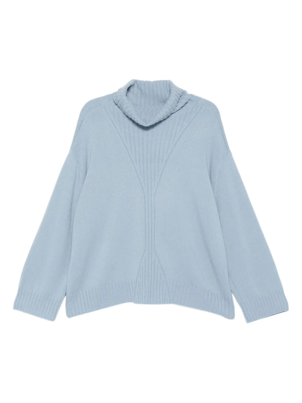Eric Bompard ribbed turtleneck sweater | Blue | Image 1