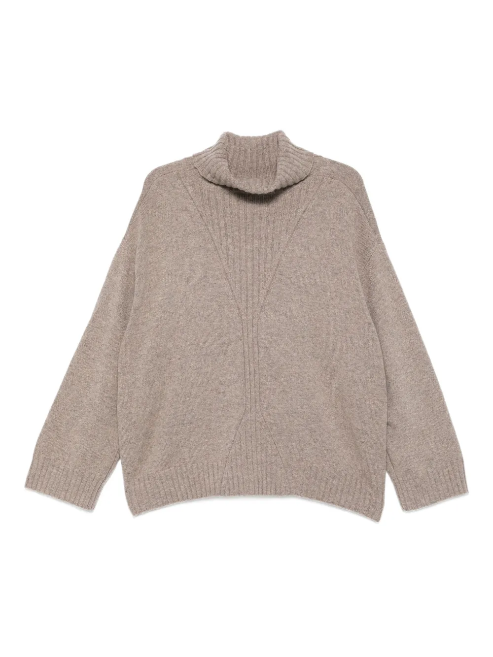 Eric Bompard ribbed turtleneck sweater | Neutrals | Image 1
