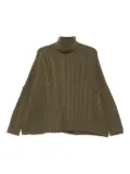 Eric Bompard cable-knit turtleneck sweater - Brown