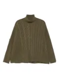 Eric Bompard cable-knit turtleneck sweater - Brown