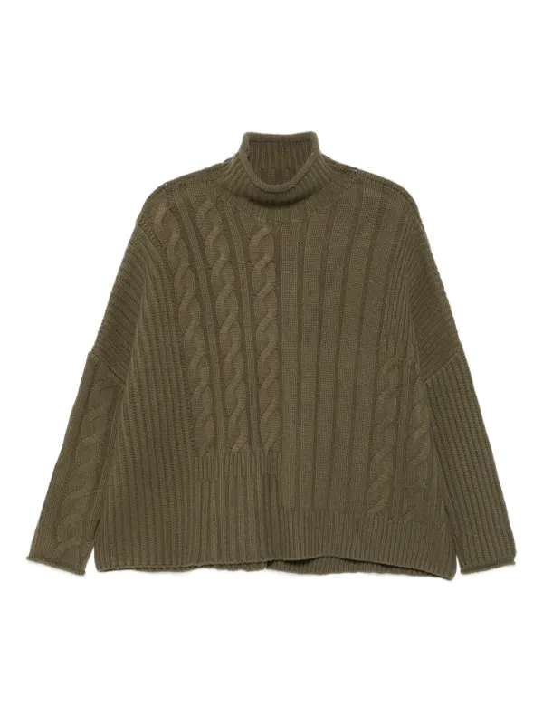 Eric Bompard cable-knit turtleneck sweater