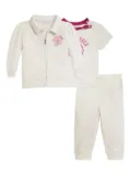 POLO RALPH LAUREN KIDS logo-detail tracksuit (set of three) - White