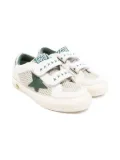 Golden Goose Kids touch-strap sneakers - White