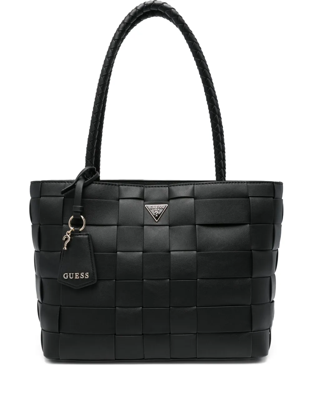 GUESS USA Maylee woven-leather tote bag | Black | Image 1