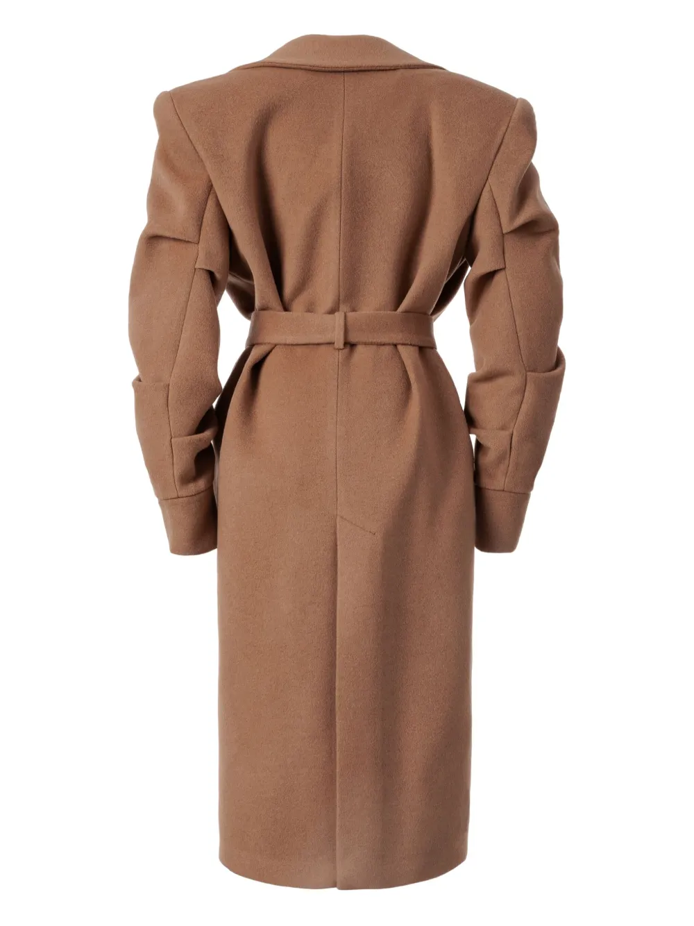 Almaz Jas met ruchemouwen en ceintuur - Beige