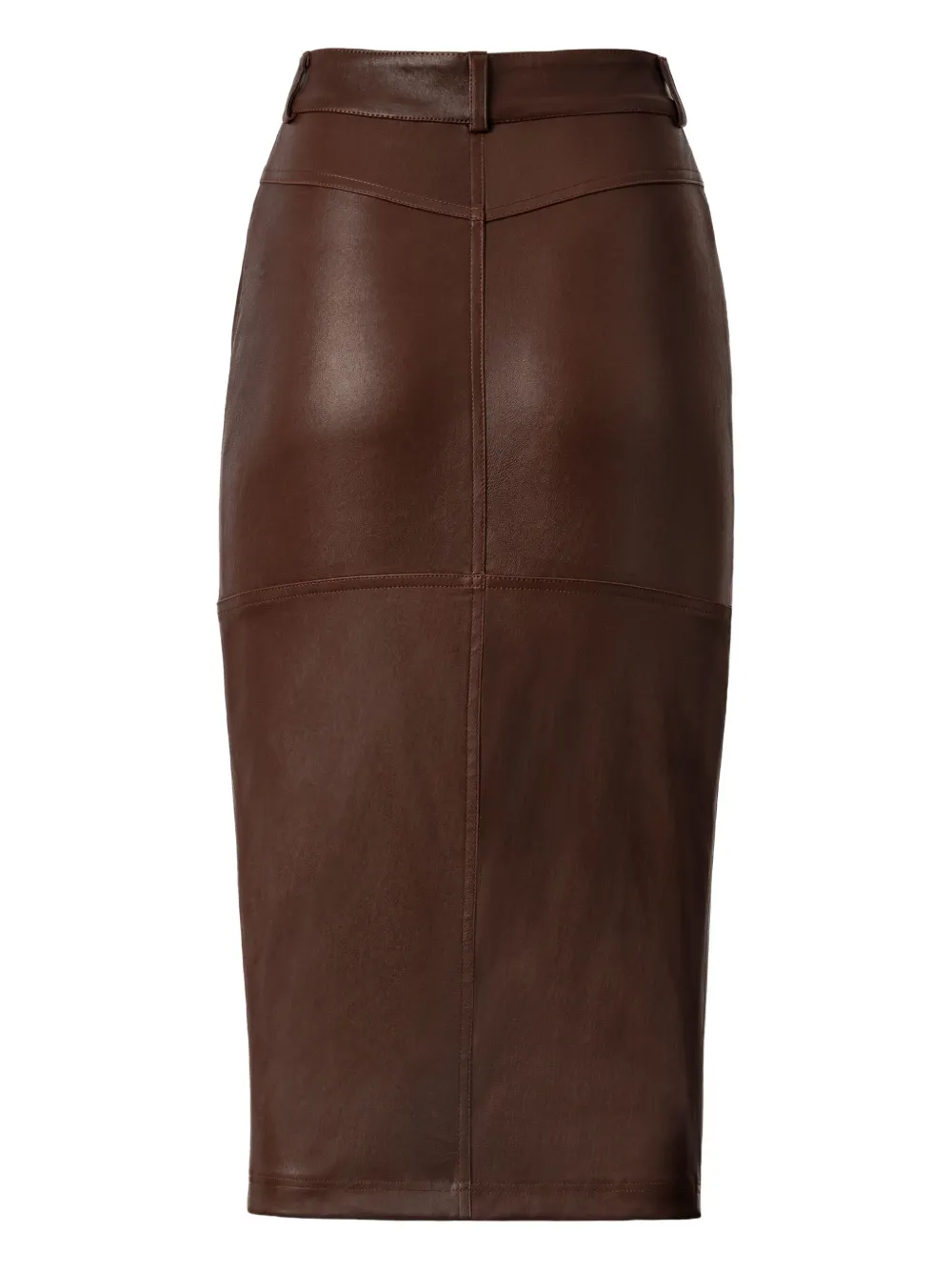 Almaz front-slit leather midi skirt | Pencil Skirts | Image 2