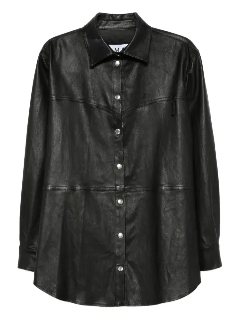 Almaz button-fastening panelled shirt