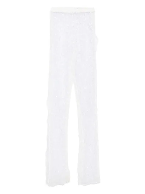 Almaz sequin-embellished frayed trousers