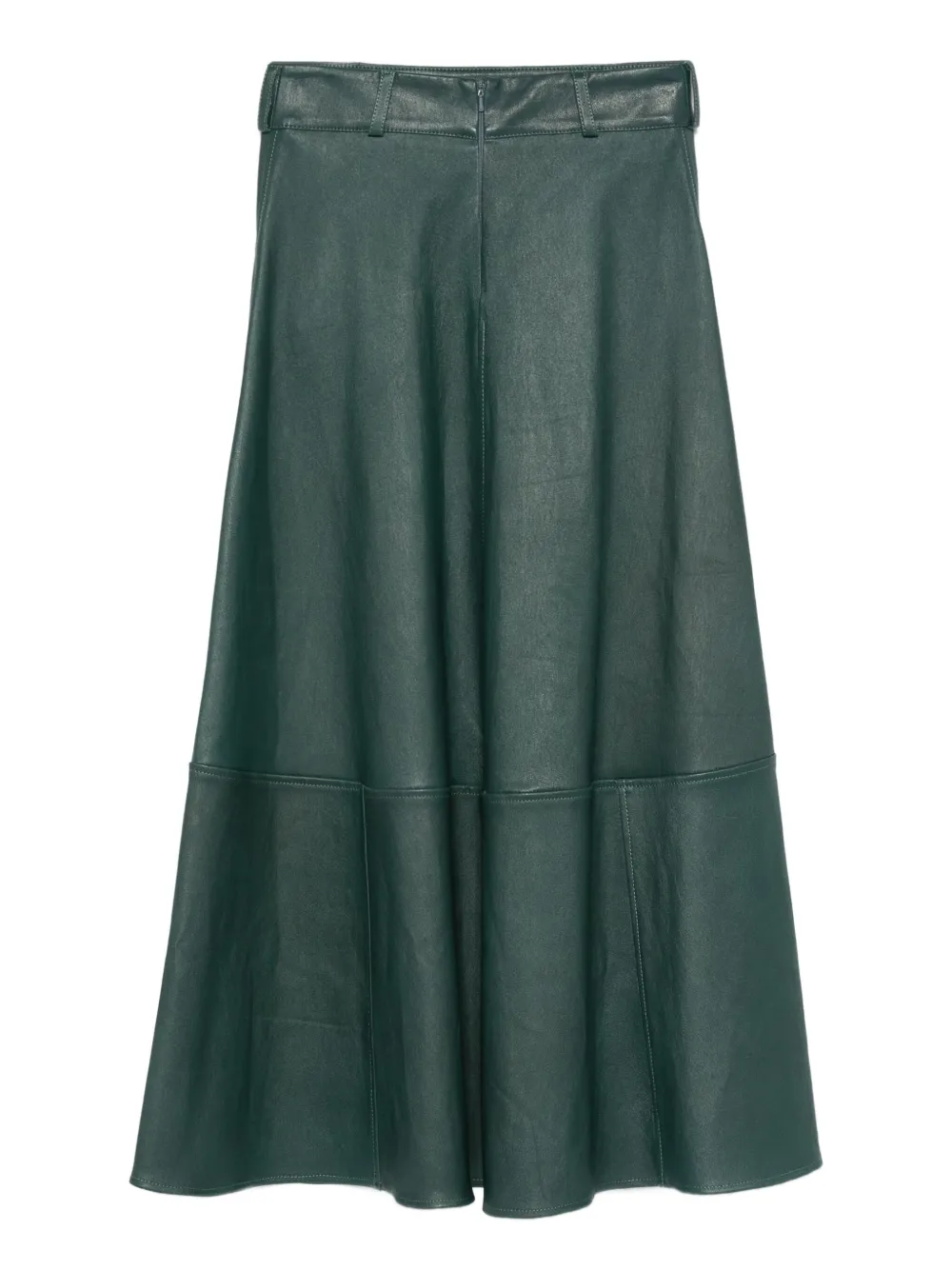 Almaz Flared rok met vlakken - Groen