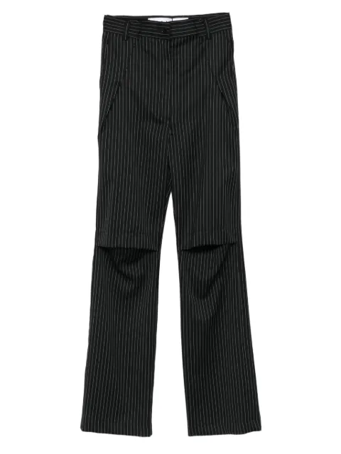 Almaz pinstripe knee-split trousers