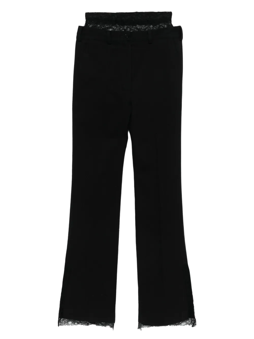Almaz lace-trimmed trousers | Black | Image 1