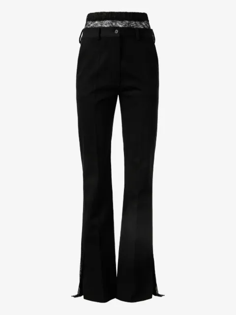 Almaz Laid Back lace-trim trousers