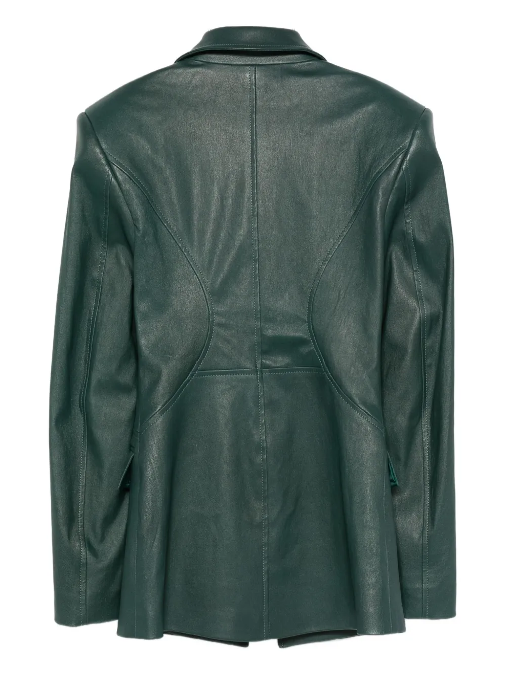 Almaz topstitched lambskin blazer | Leather Jackets | Image 2