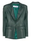 Almaz topstitched lambskin blazer - Green