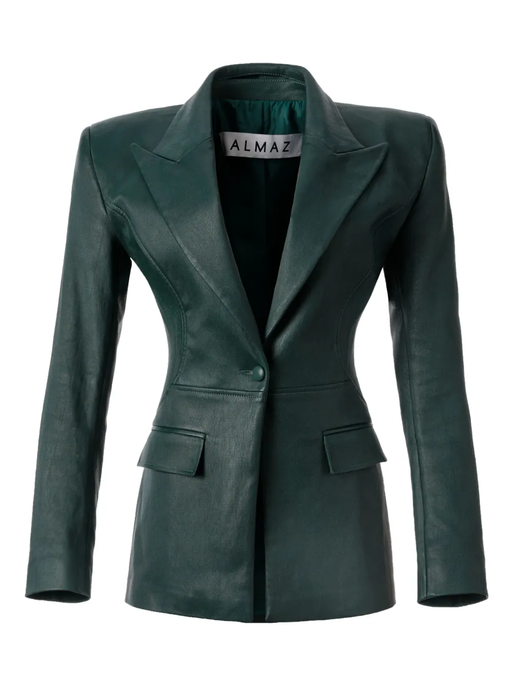 Almaz Framework leather blazer | Green | Image 1