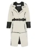 Almaz belted shearling coat - Black