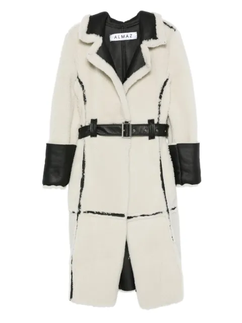 Almaz belted shearling coat