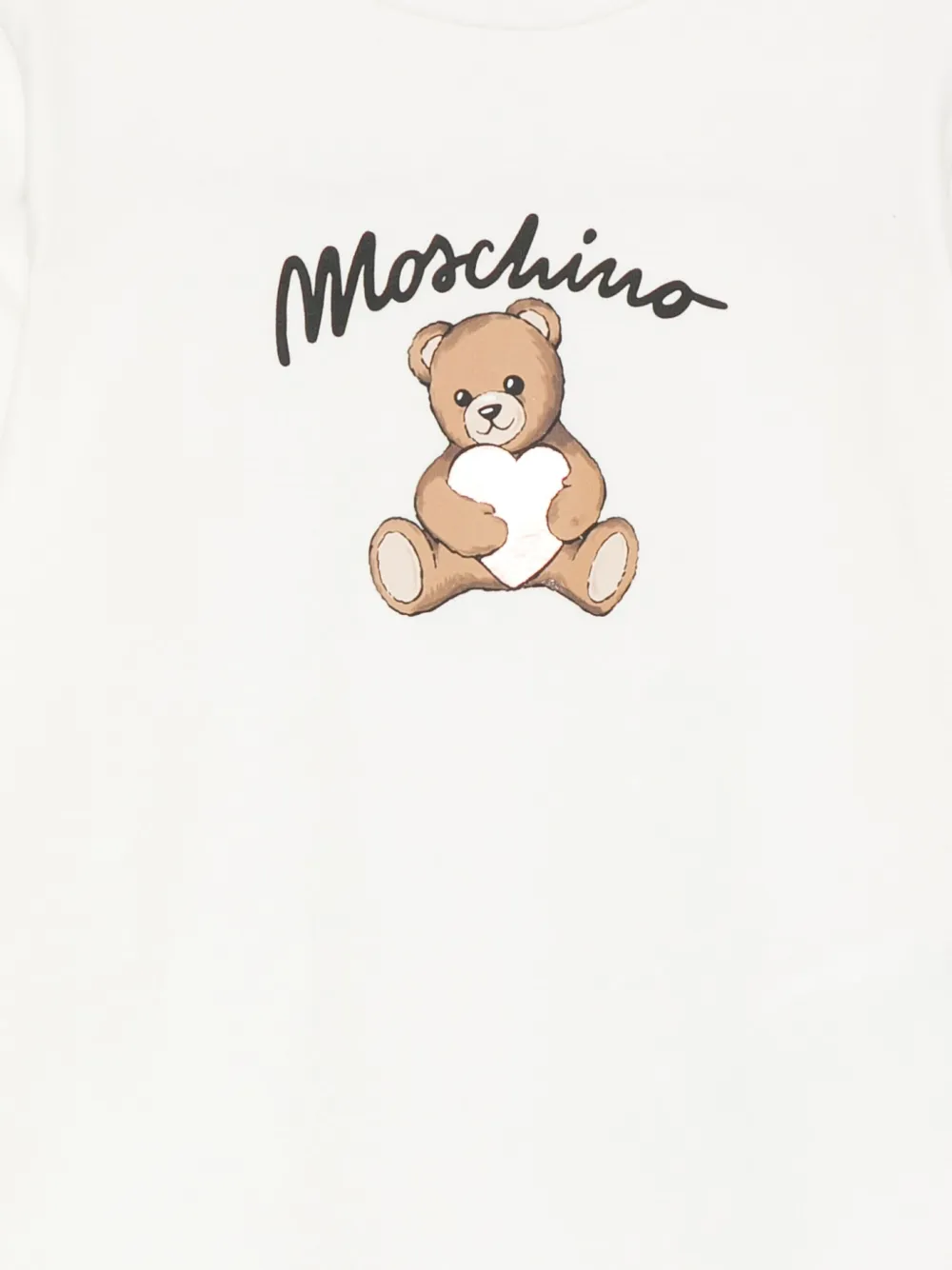 Moschino Kids T-shirt met lange mouwen en teddybeerprint Wit