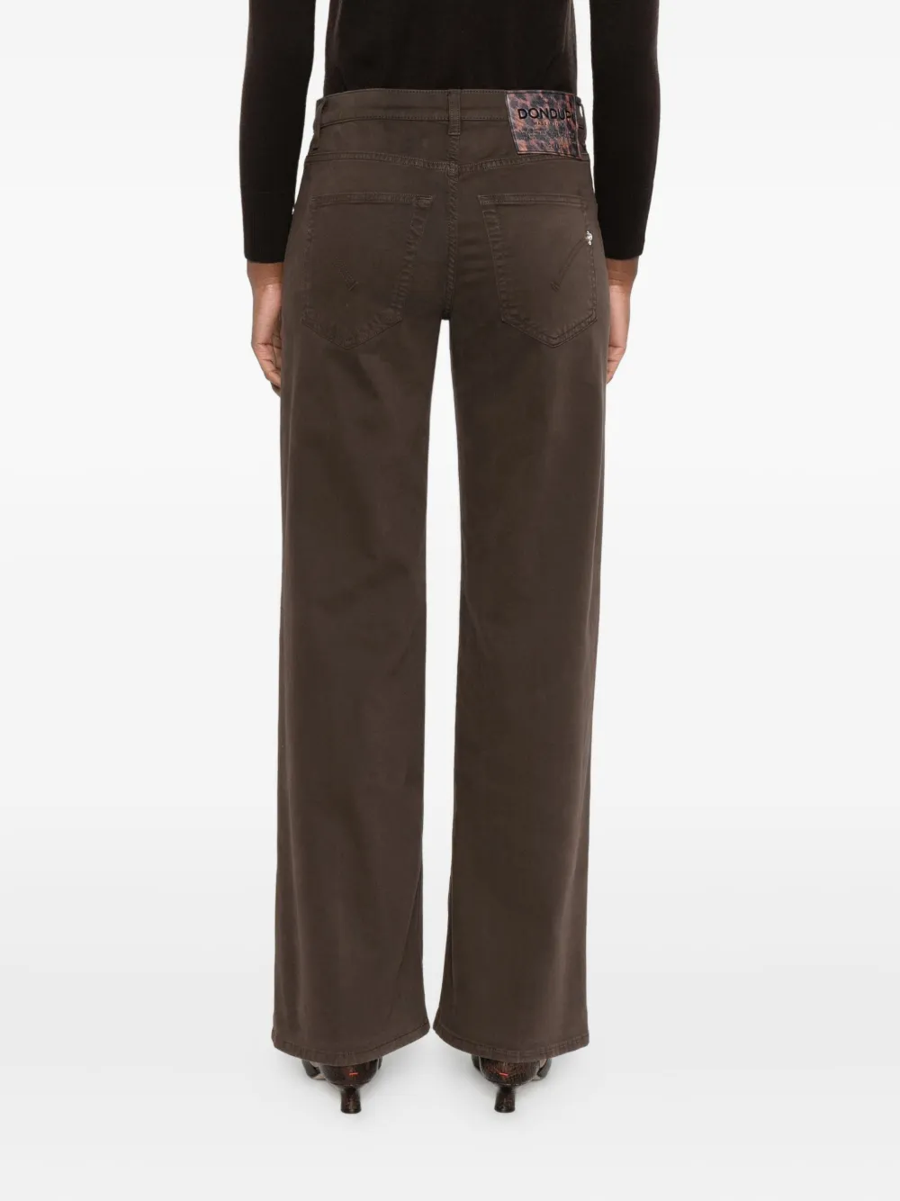 Dondup Buttoned Jeans In Brown