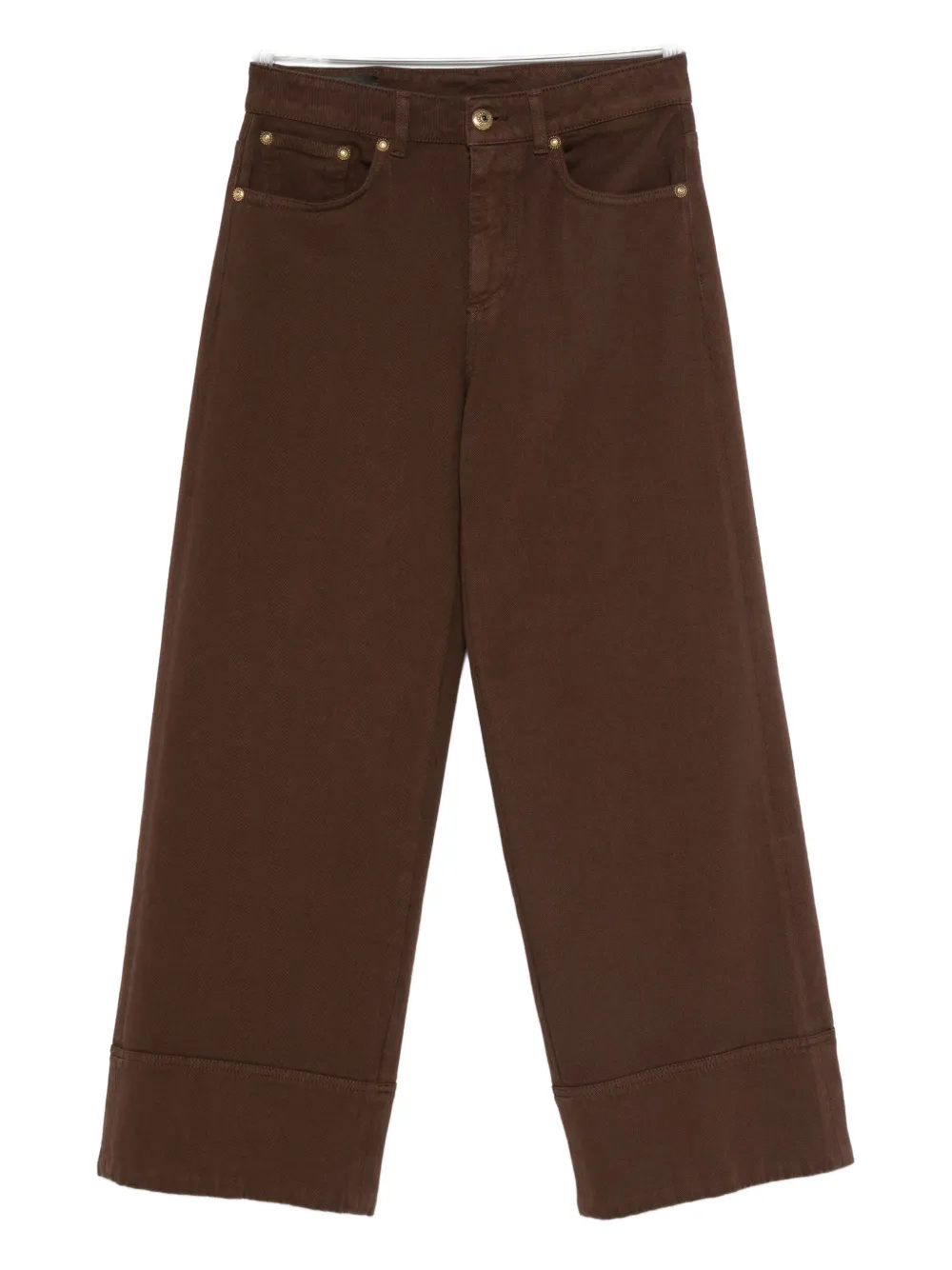 Dondup Cuffed Jeans In Brown