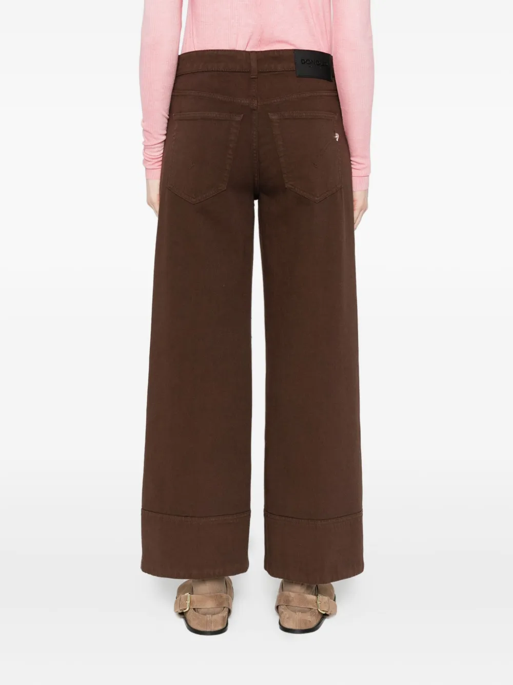 Dondup Cuffed Jeans In Brown