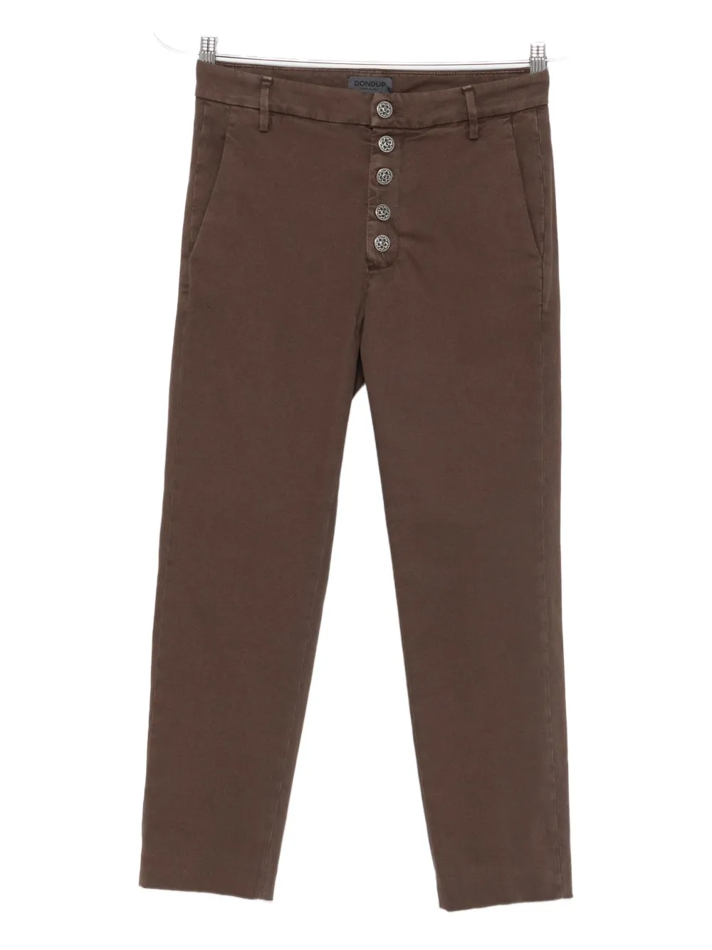 Dondup Buttoned-up Trousers In Brown