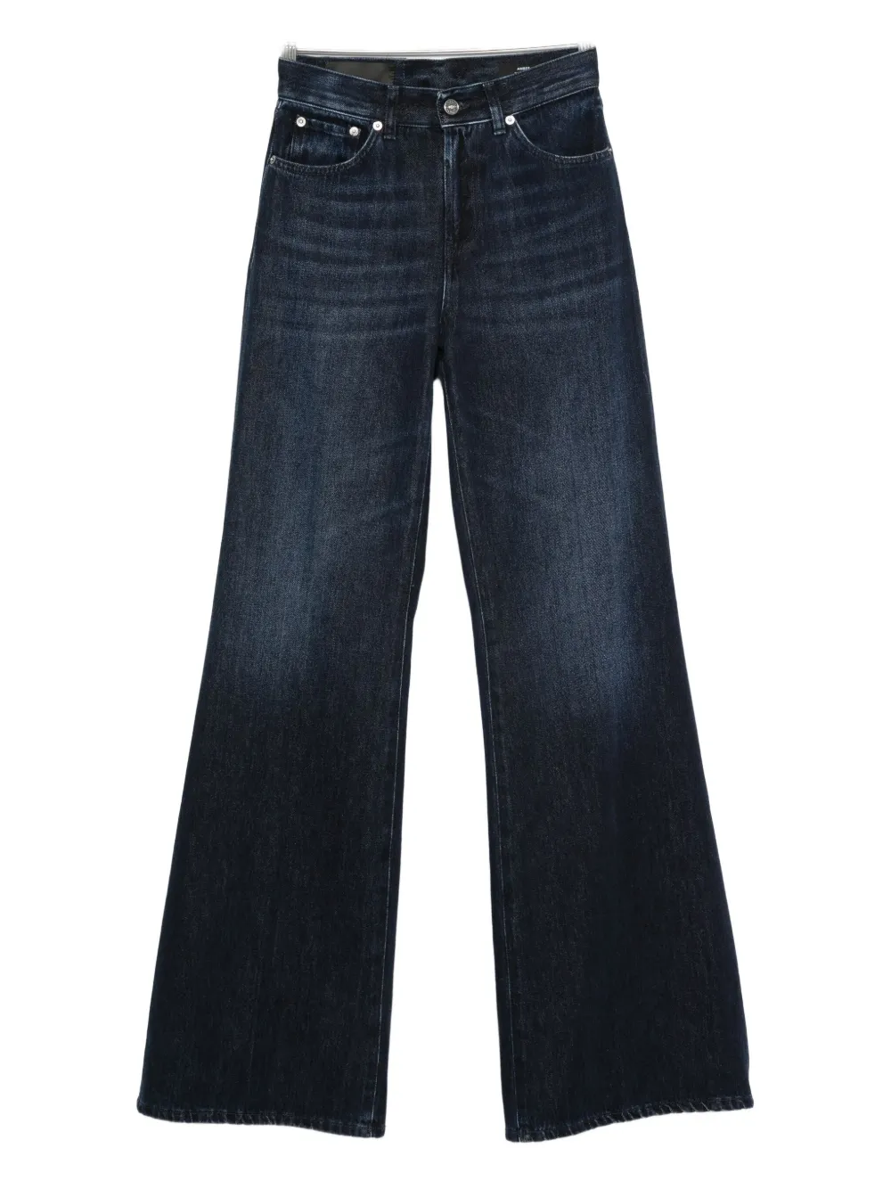 Dondup Wide-leg Indigo Wash Jeans In Blue