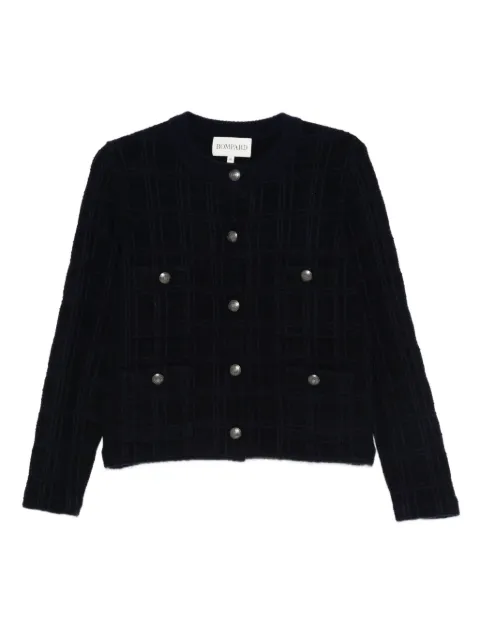Eric Bompard crew-neck tweed jacket
