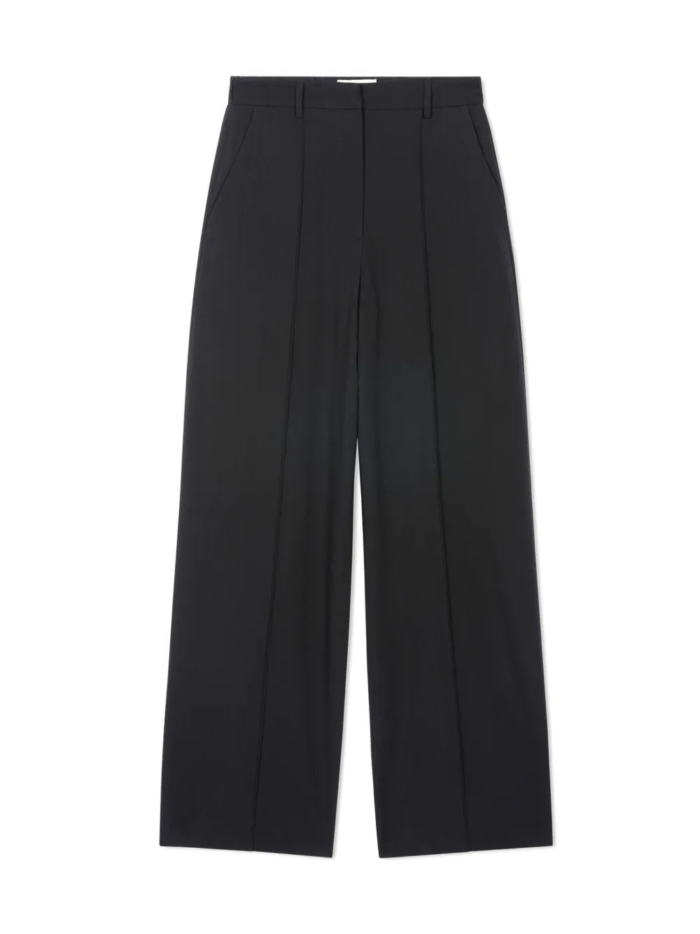 Eric Bompard front-rib palazzo pants - Zwart
