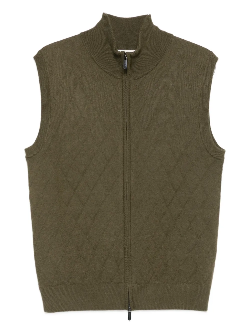 Eric Bompard diamond-pattern vest | Green | Image 1
