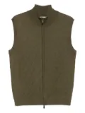 Eric Bompard diamond-pattern vest - Green