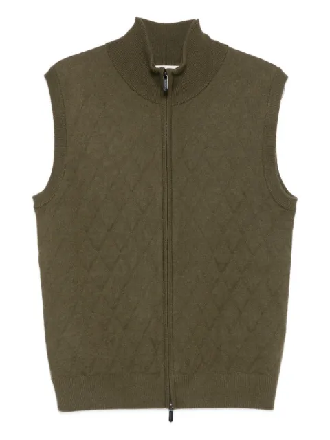Eric Bompard diamond-pattern vest