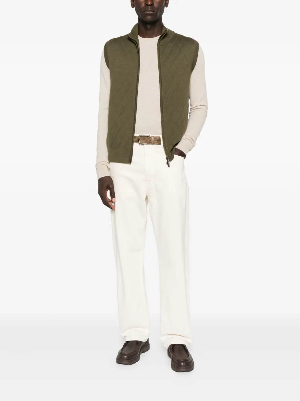 Eric Bompard Spencer met patroon - Groen