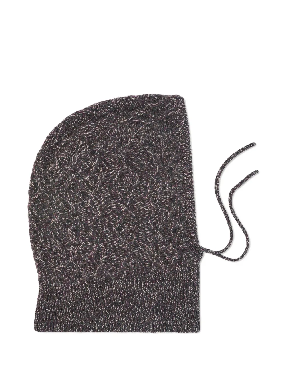 Eric Bompard Tie-string Balaclava In Gray