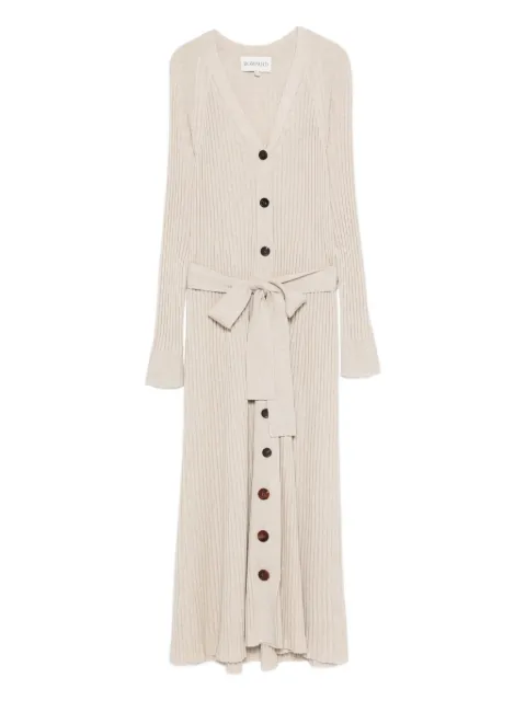 Eric Bompard ribbed buttoned maxi dress