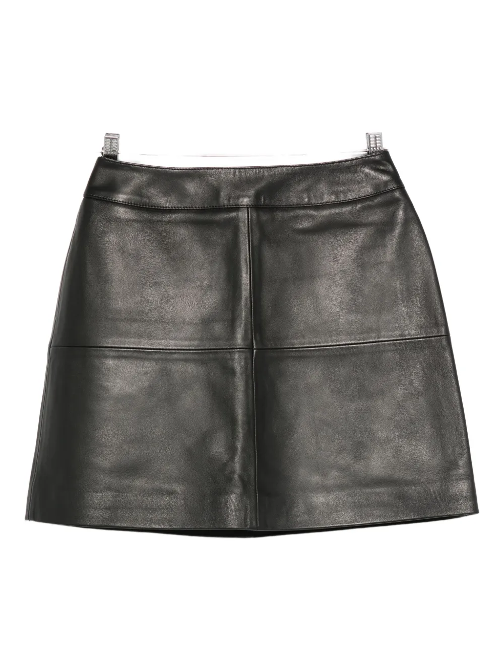 Eric Bompard leather mini skirt - Nero