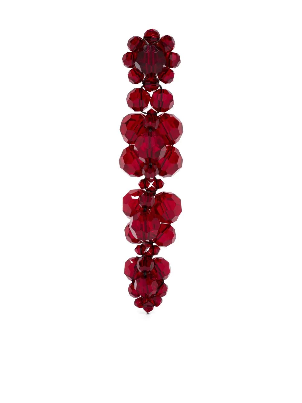 Simone Rocha Drip Crystal-embellished Drop Earrings In Red