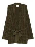 Eric Bompard textured belted cardigan - Green