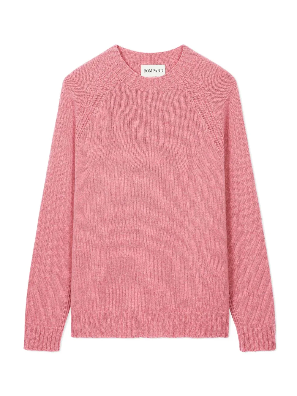 Eric Bompard Raglan-sleeve Round-neck Sweater In Pink