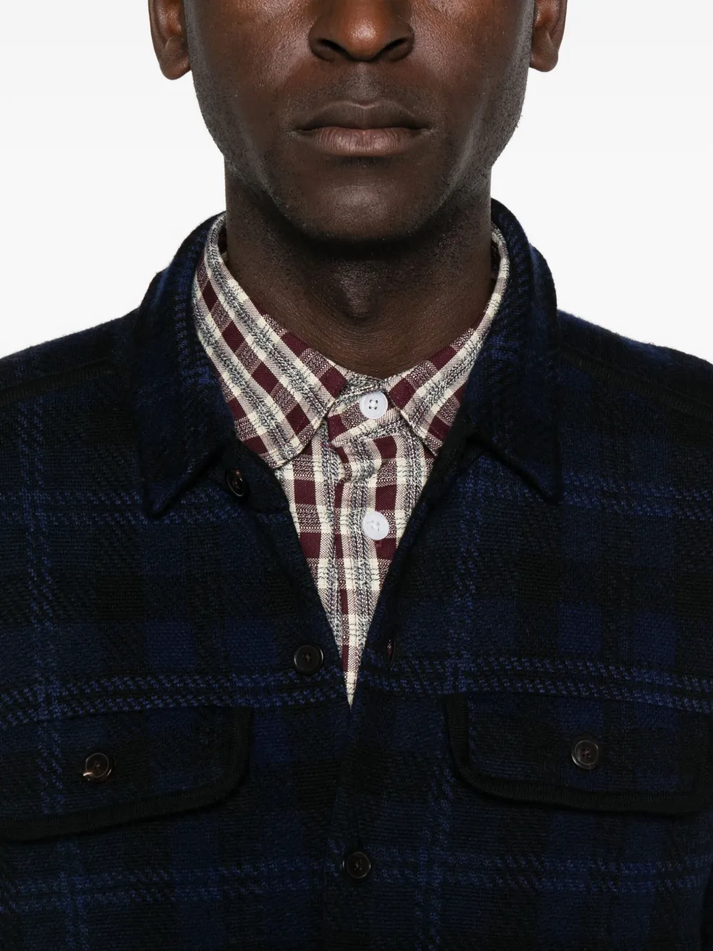 Eric Bompard Plaid-pattern Shirt In Black