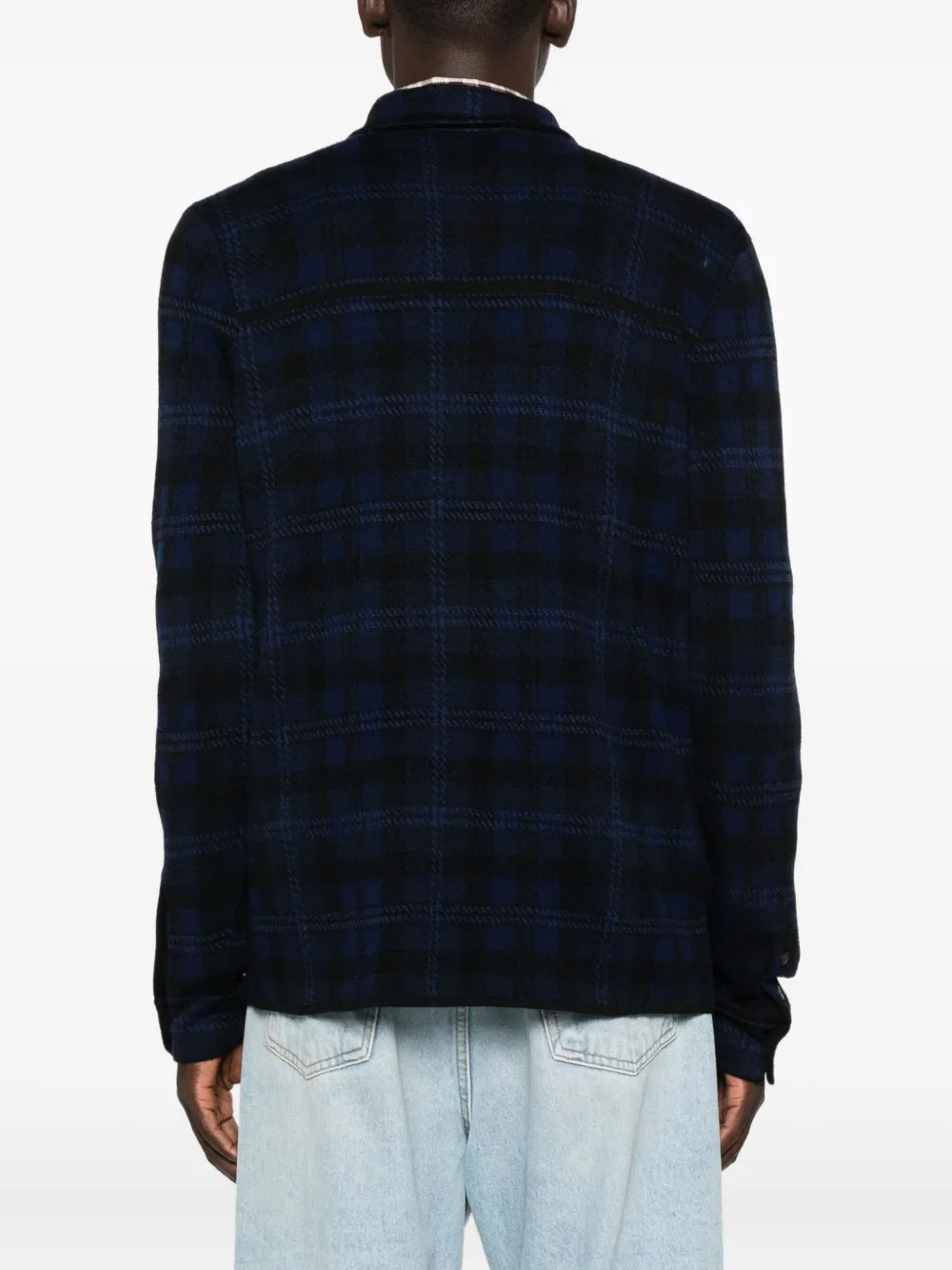 Eric Bompard Plaid-pattern Shirt In Black