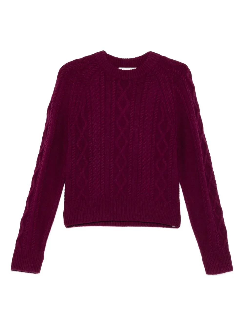 BOMPARD pull en maille torsadée | rouge | Image 1