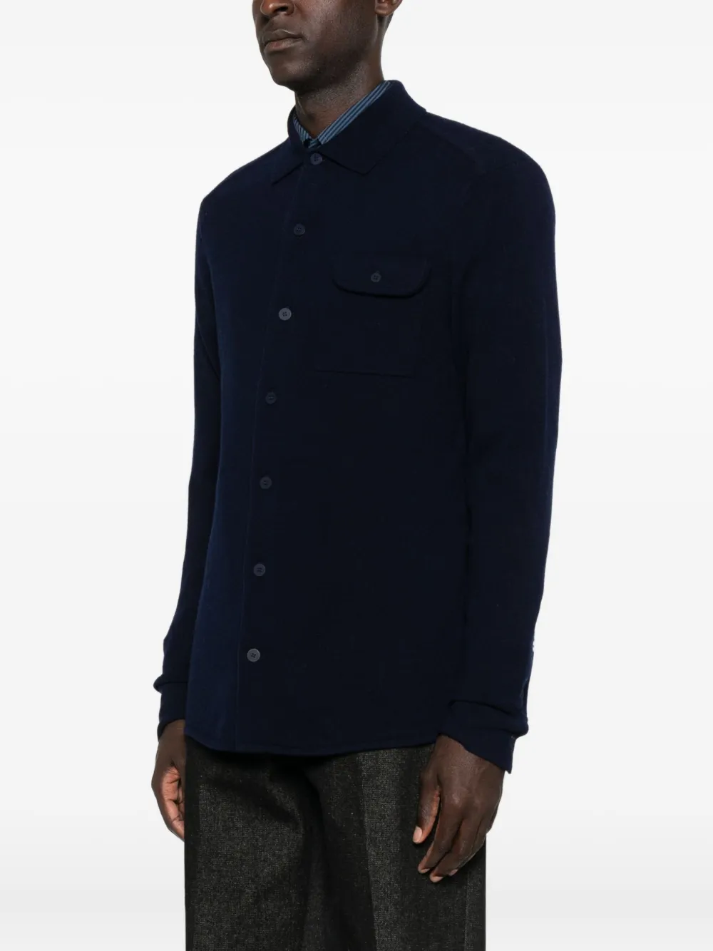  Bompard Flap-pocket Shirt - Blue 