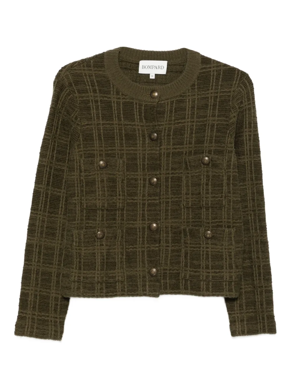 Eric Bompard jacquard tweed button jacket | Green | Image 1