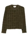 Eric Bompard jacquard tweed button jacket - Green