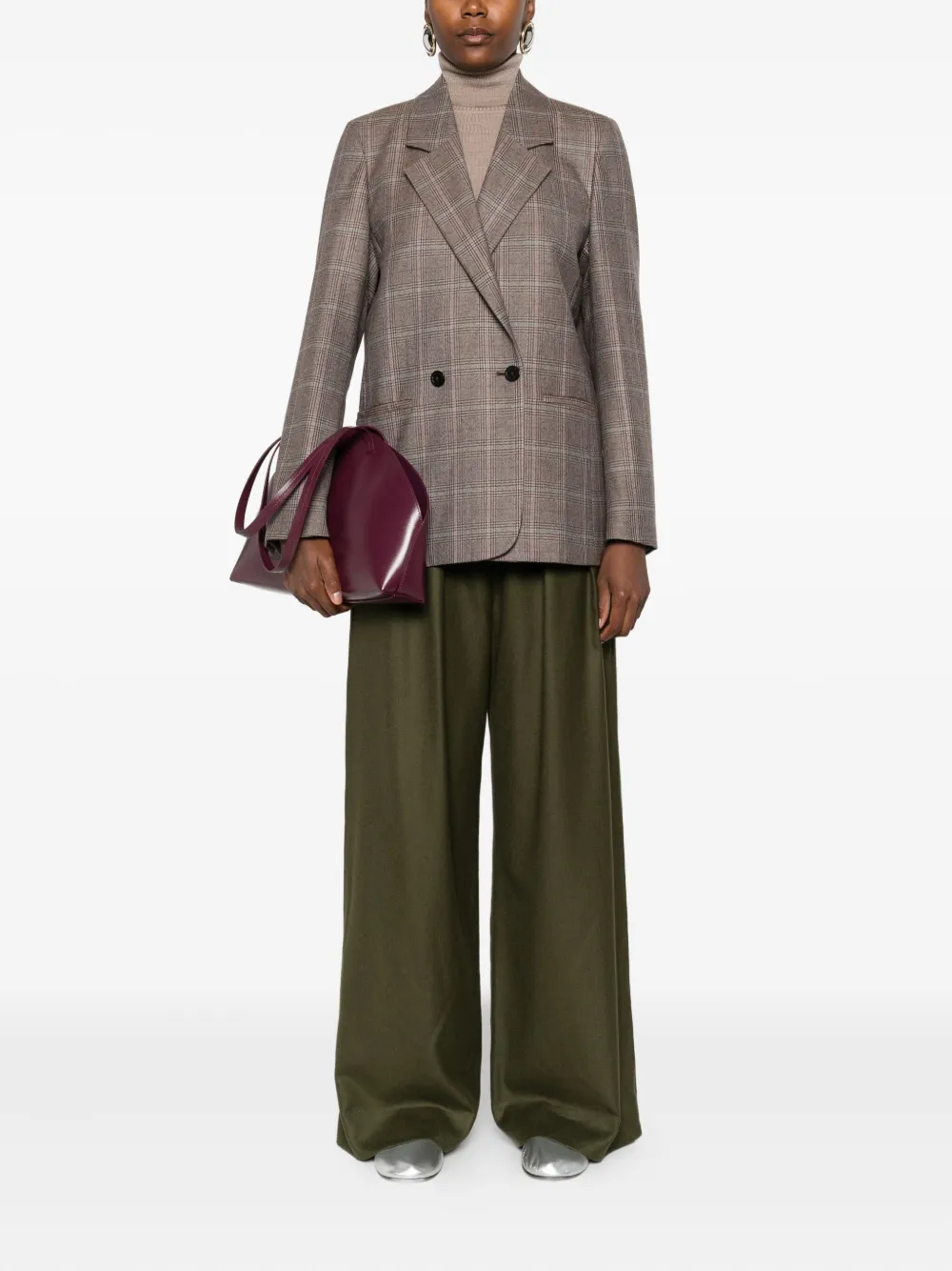 Eric Bompard checked double-breasted blazer | Blazers | Image 2