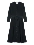 Eric Bompard ribbed button-front dress - Black