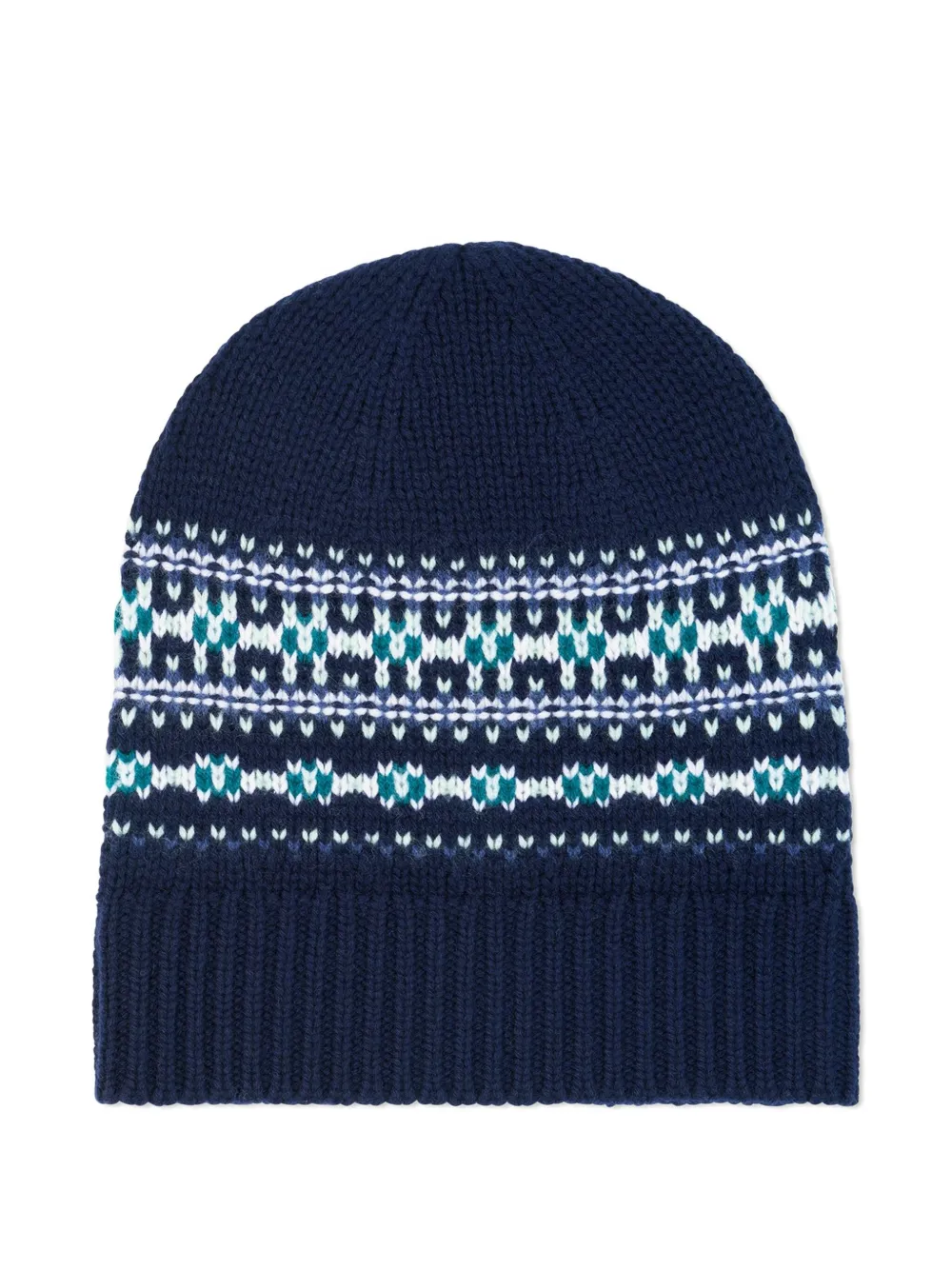 Eric Bompard fair-isle jacquard beanie hat | Men | Image 2