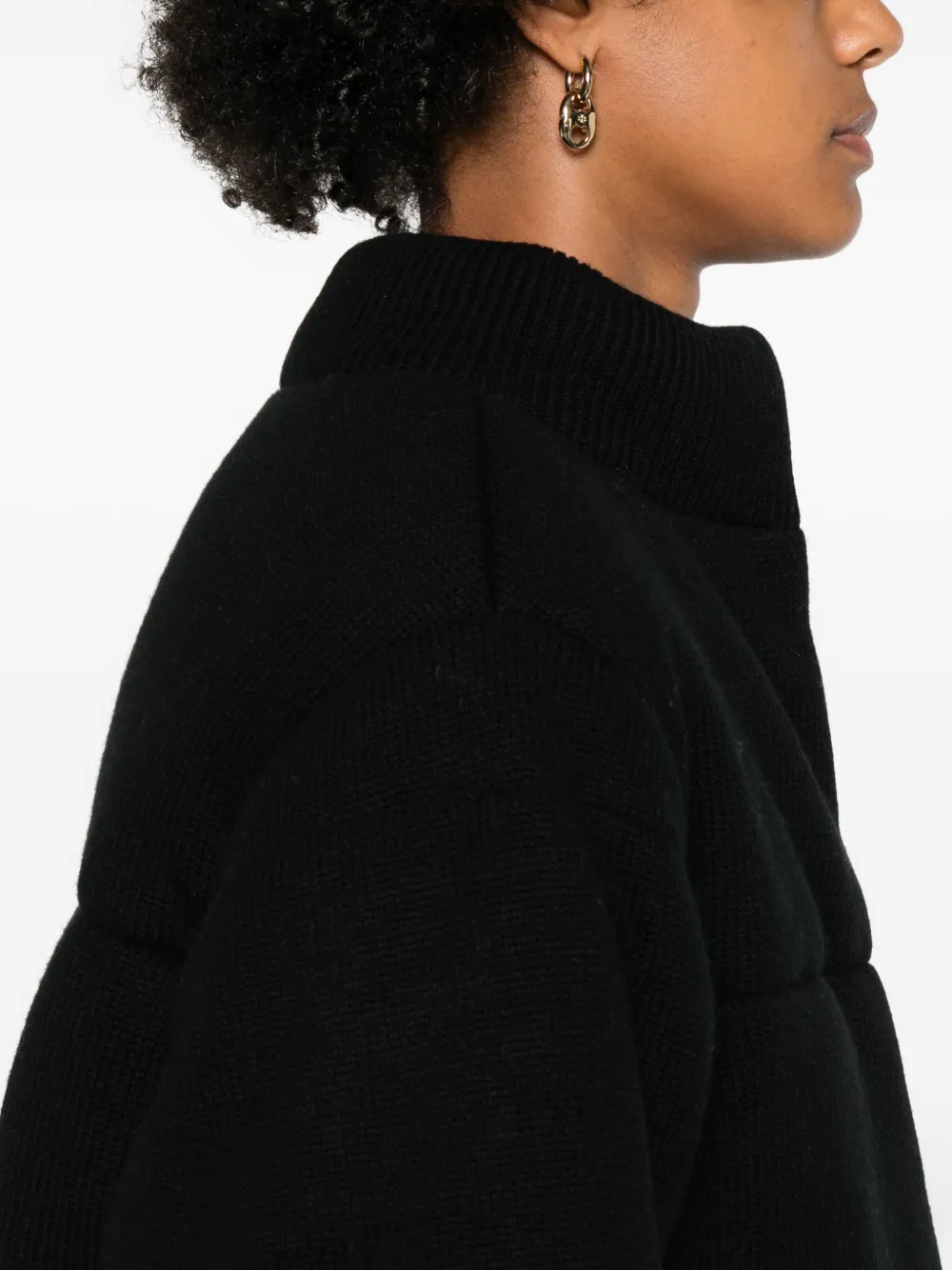 Eric Bompard Gewatteerd jack Zwart